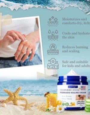 Bee Venom &Ocean Psoriasis Healing Cream (Pack Of 2)