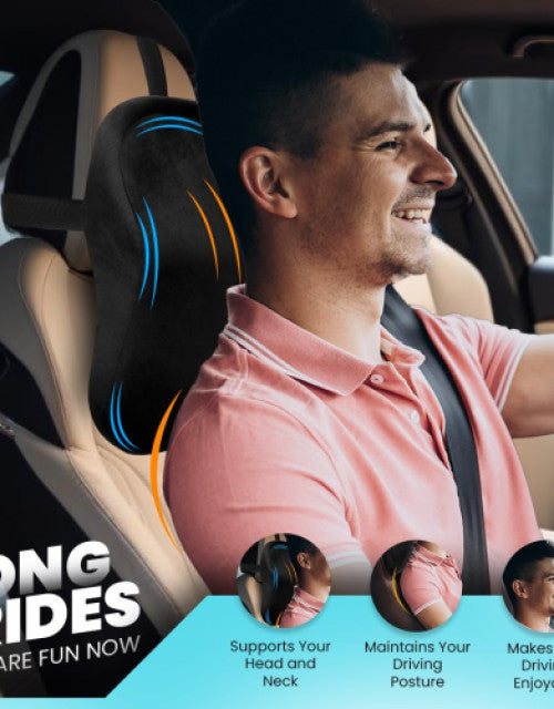 Car Neckrest Memory Foam Pillow for Neck Support