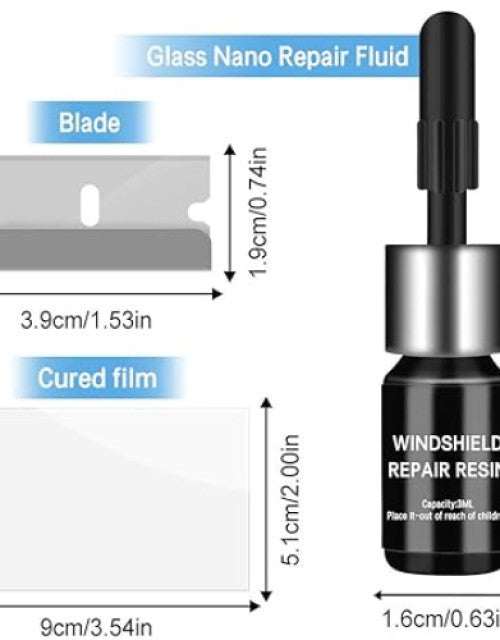 Car Windshield Crack Repair Resin Kit (PACK OF 2)